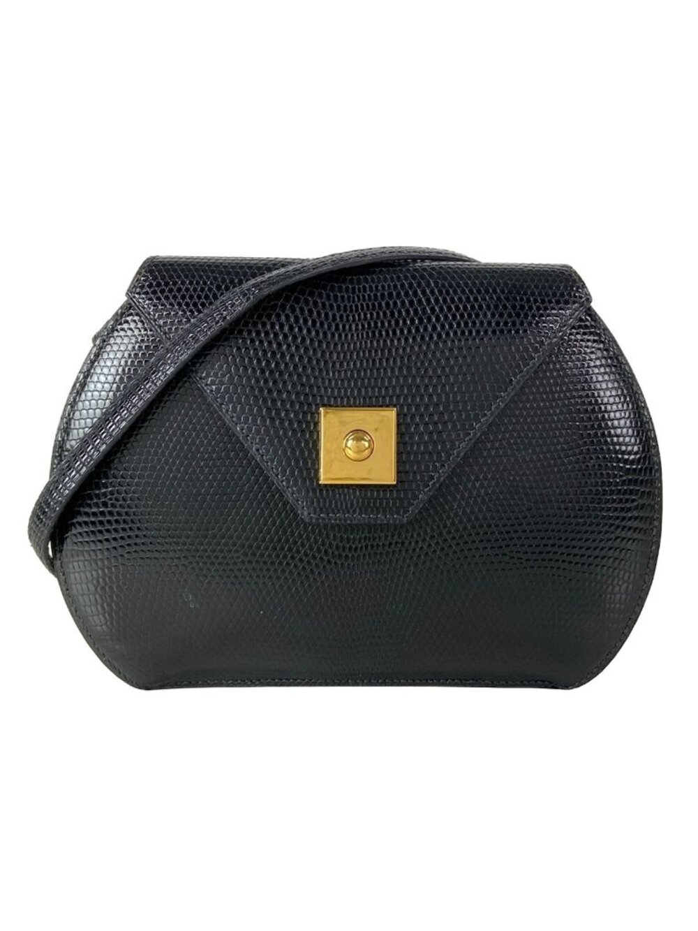 Hermes Shoulder Bag Cles le de Lune Black Mini Gold